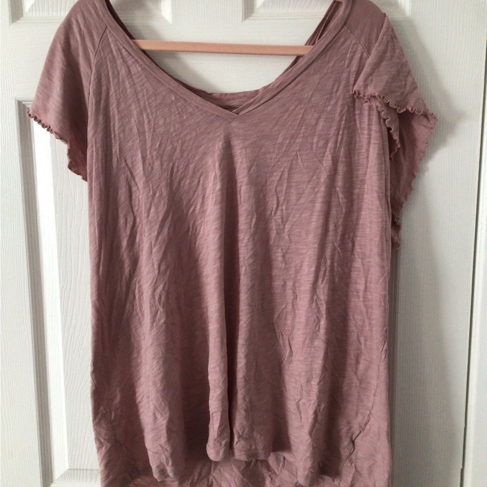 Torrid Dusty Pink Short Sleeve Top